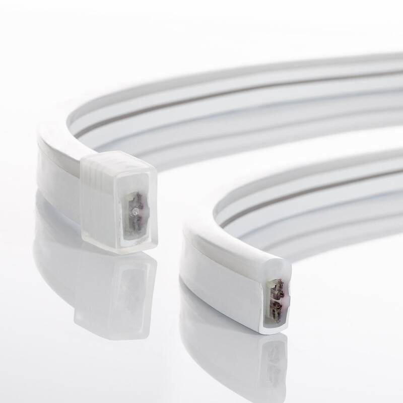 Tira LED Neón Regulable 220V BOBINA 50m RGB Semicircular 180 9W/m Corte 100cm IP67