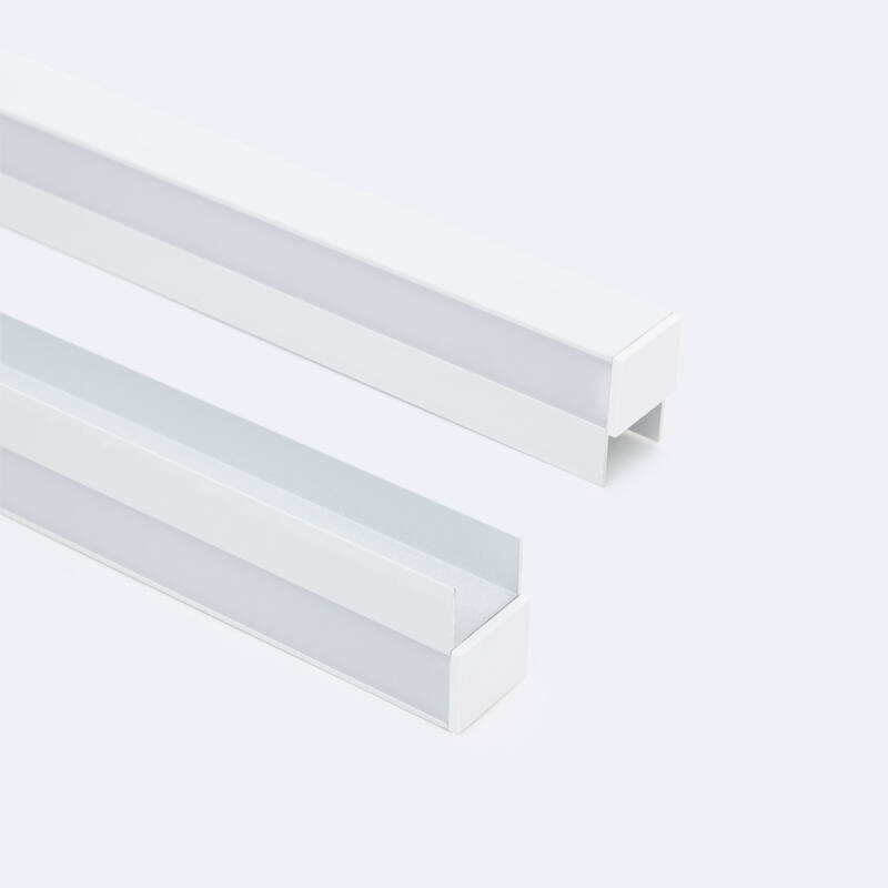 Perfil Aluminio Estantería para Tira LED hasta 12 mm