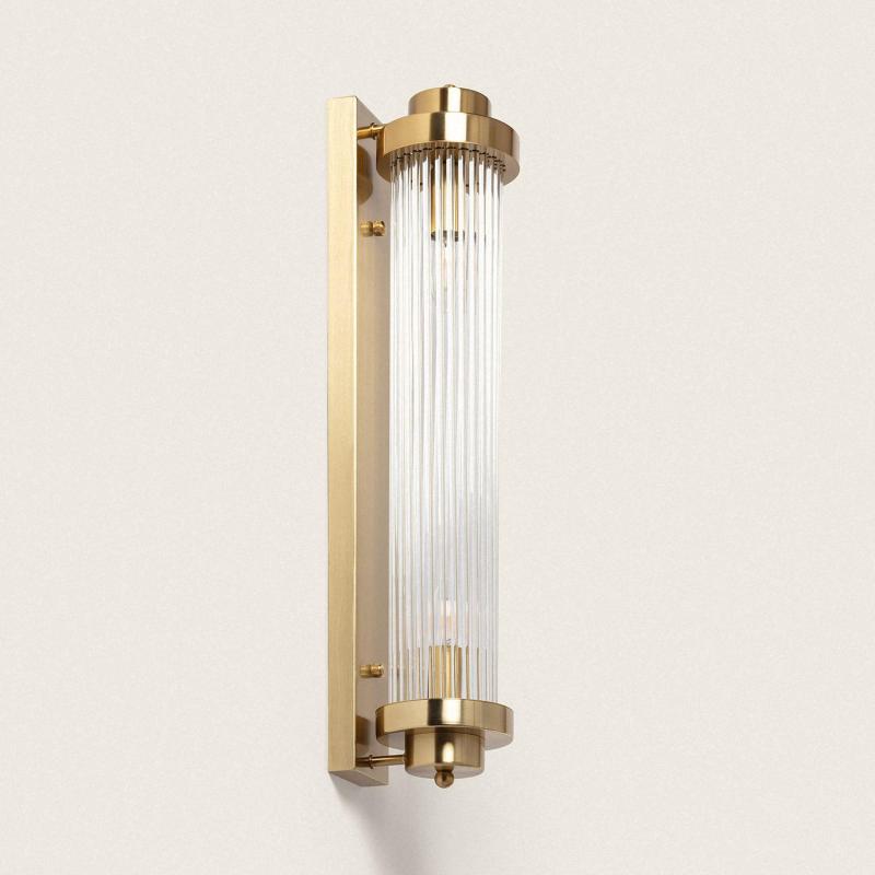 Lámpara de Pared Metal y Cristal Marsen