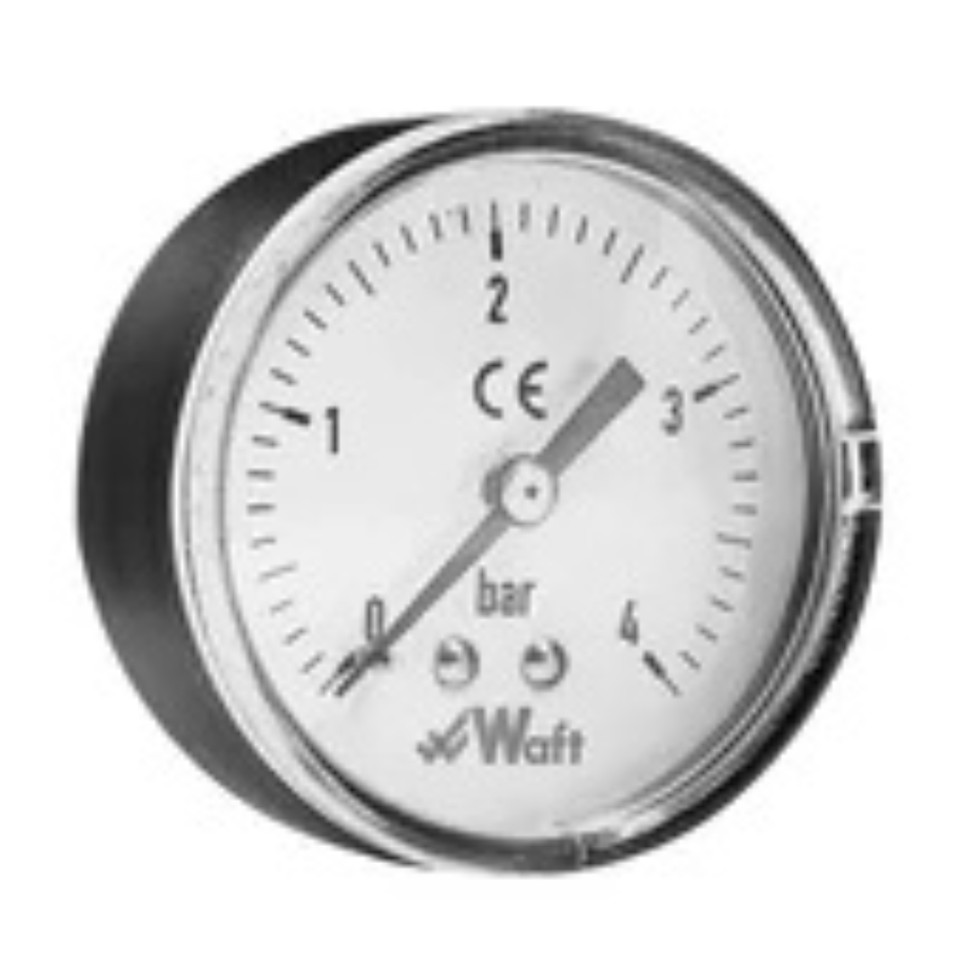 Manometro 4 Bar Posterior Esfera Seca Ø50 1/4M