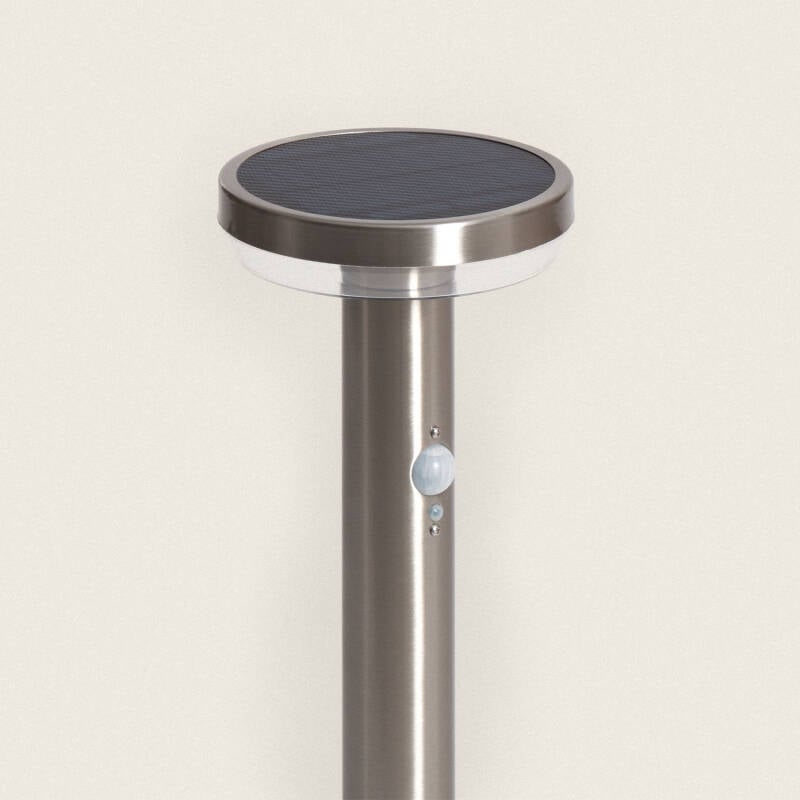 Baliza de Pie Exterior Solar LED 5W 50cm Acero Inoxidable con Sensor de Movimiento Barton