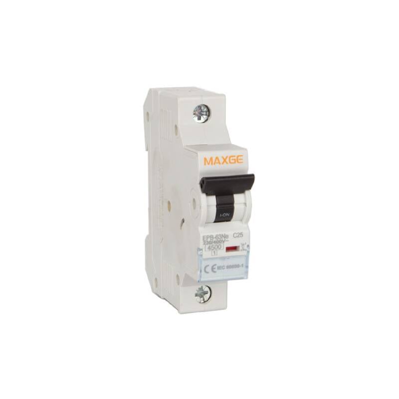 Interruptor Magnetotérmico 1P  4-40A 6kA Curva C MAXGE Alpha+