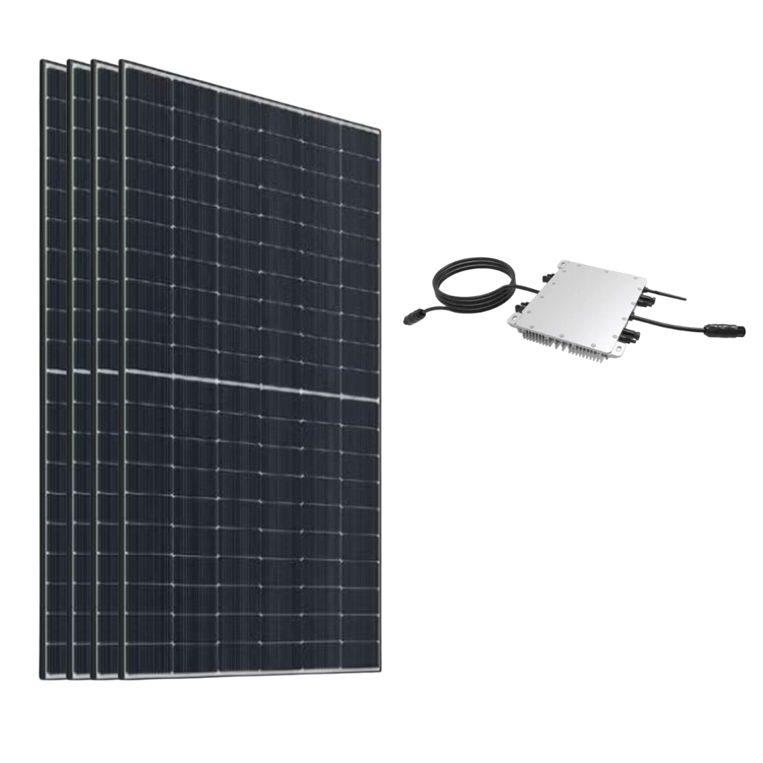 Kit Placas Solares Autoconsumo Fotovoltaico para Balcones 2140W con Microinversor DEYE 2000W SUN2000WG4