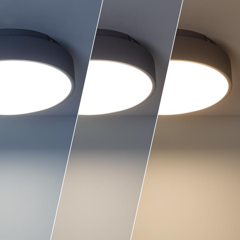 Plafón LED 15W Circular Metal Ø300 mm CCT Seleccionable Wingu