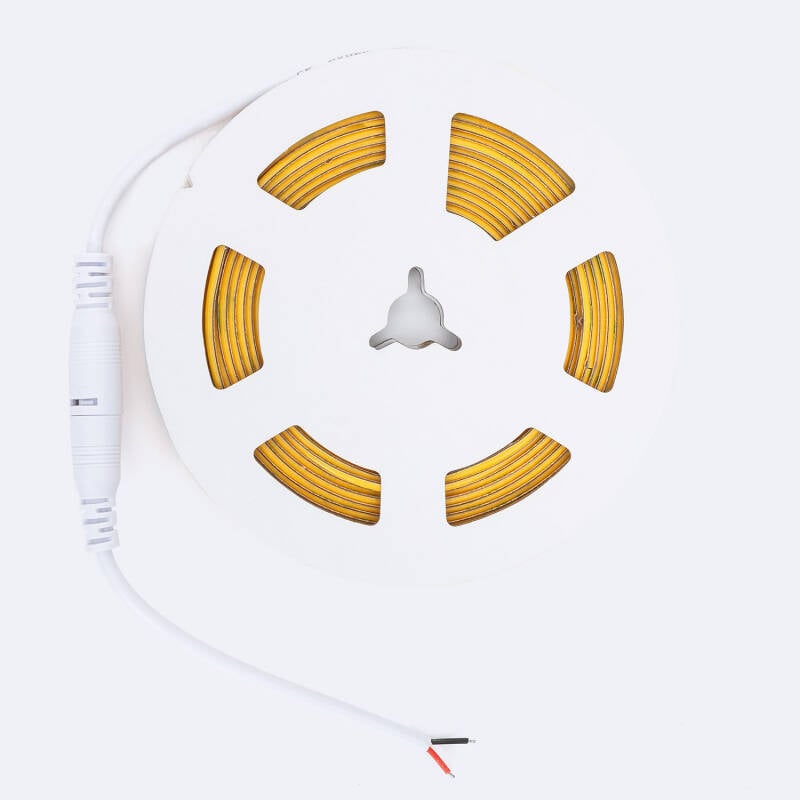 Tira LED 24V COB 320 LED/m 5m 3W/m 360 lm/m Ancho 3mm Superestrecha Corte 5 cm IP20 CRI90