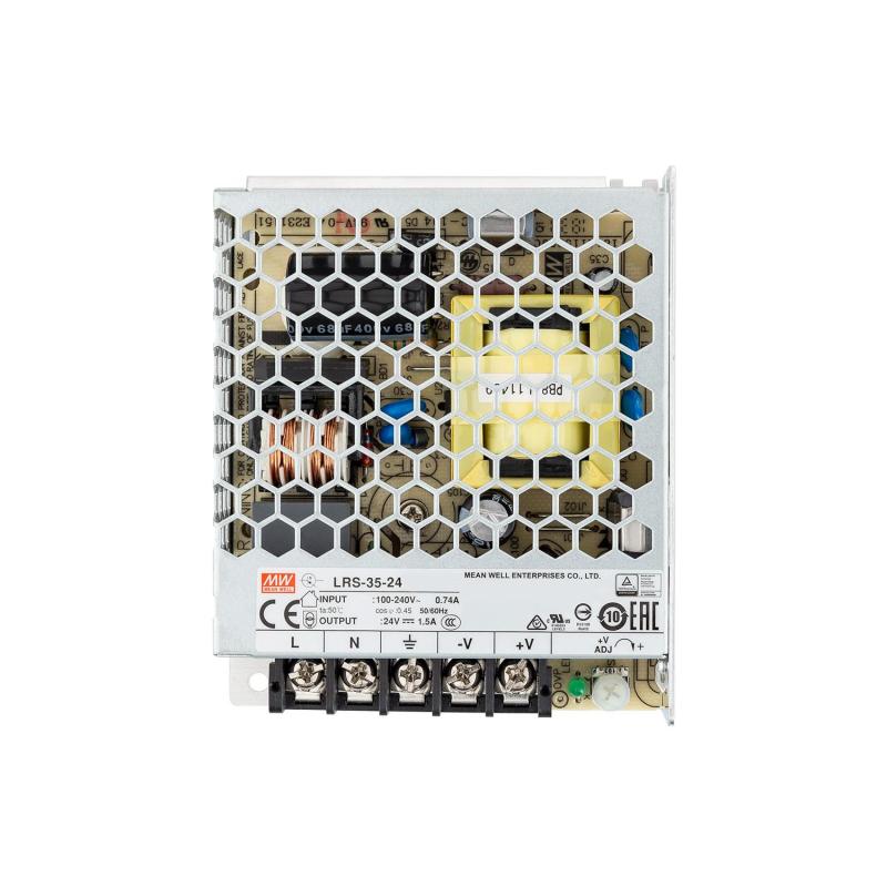Fuente de Alimentación 24V DC 35W 1.5A MEAN WELL LRS-35