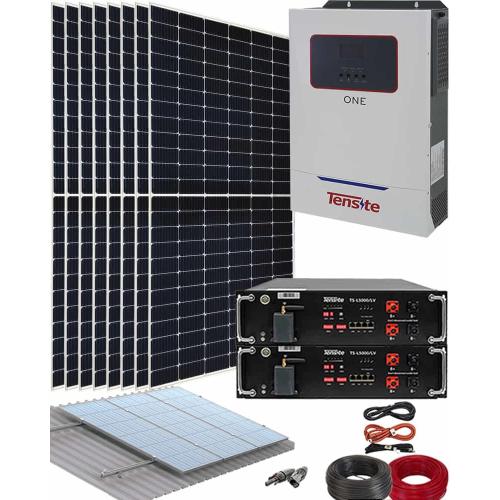 Kit Solar Vivienda Aislada Habitual 5500W 48V Con Batería de Litio