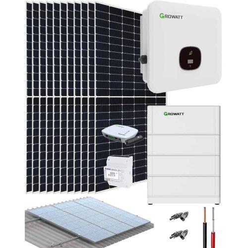 Kit Híbrido Trifásico 5000W 26000Whdia Growatt