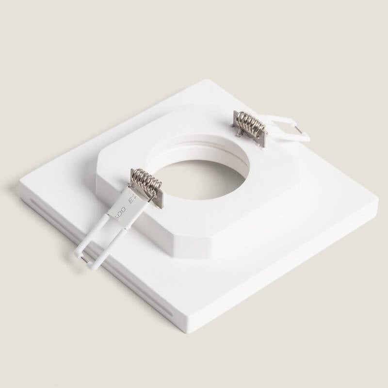 Aro Downlight Integración Escayola/Pladur para Bombilla LED GU10 / GU5.3  Corte 125x125 mm UGR17