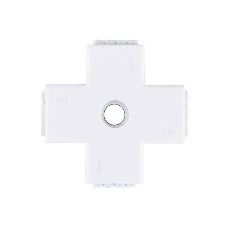 Conector Rápido Tipo 'X' Tira LED 12/24V RGB