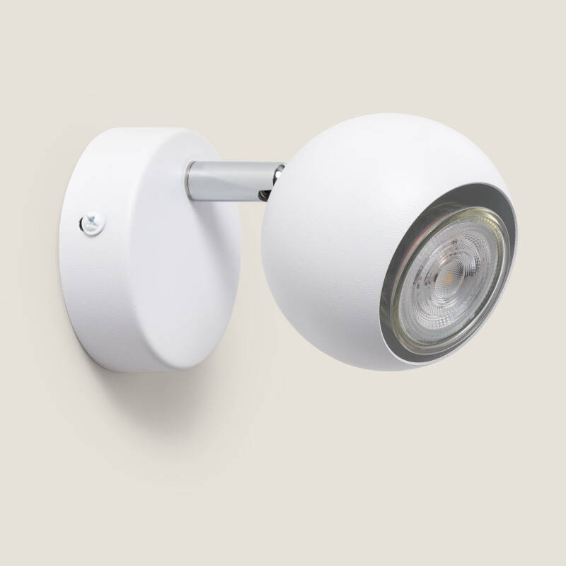 Lámpara de Pared Aluminio Orientable 1 Foco Blanco Ates