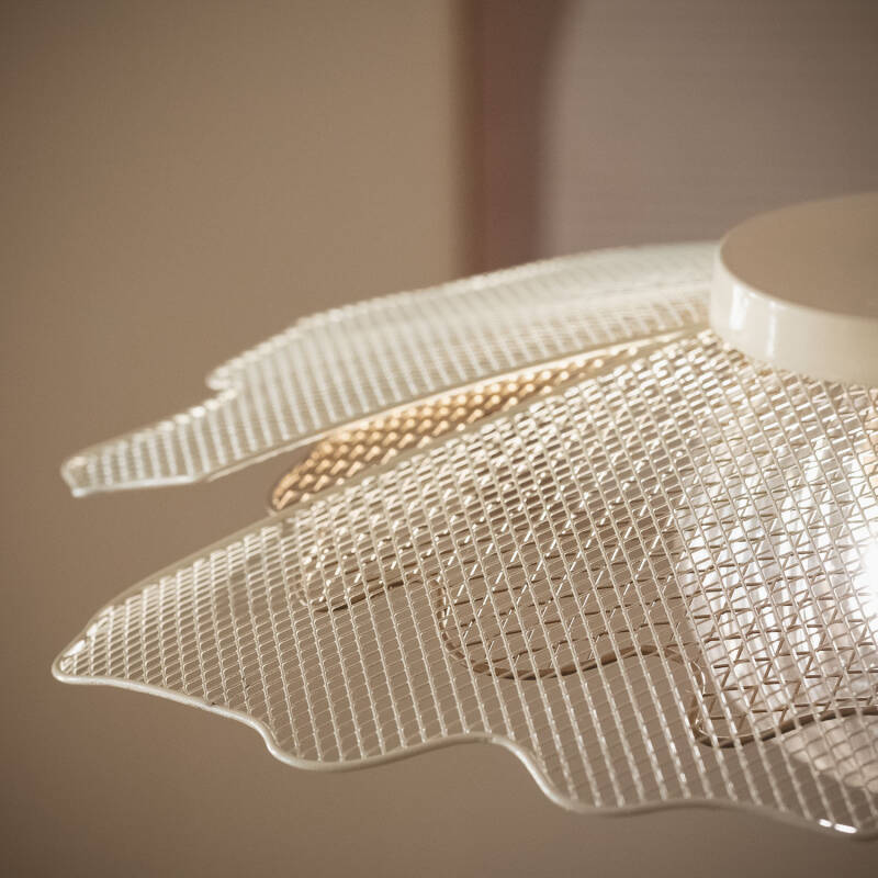 Lámpara Colgante Metal Cristal Pianella  ILUZZIA