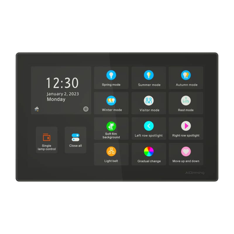 Controlador DALI Master Pantalla Táctil WiFi compatible con Zigbee 192 direcciones