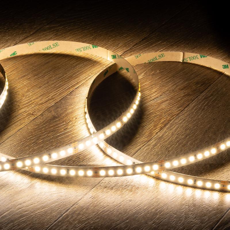 Tira LED 48V SMD 140 LED/m Bobina 30m Larga Distancia 10W/m 1000lm/m Ancho 10mm Corte 5cm IP20