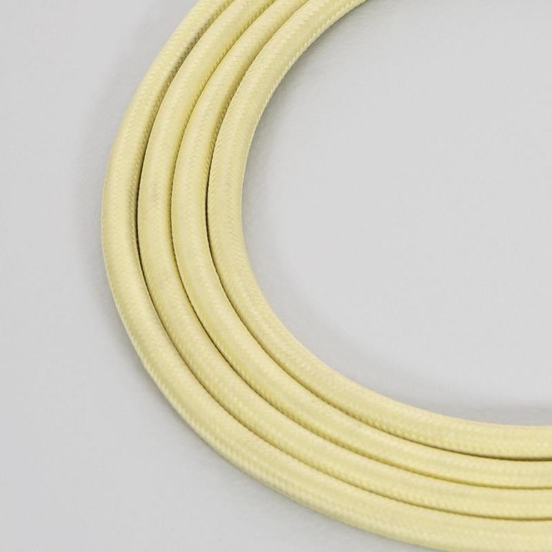 Cable Textil Eléctrico Amarillo