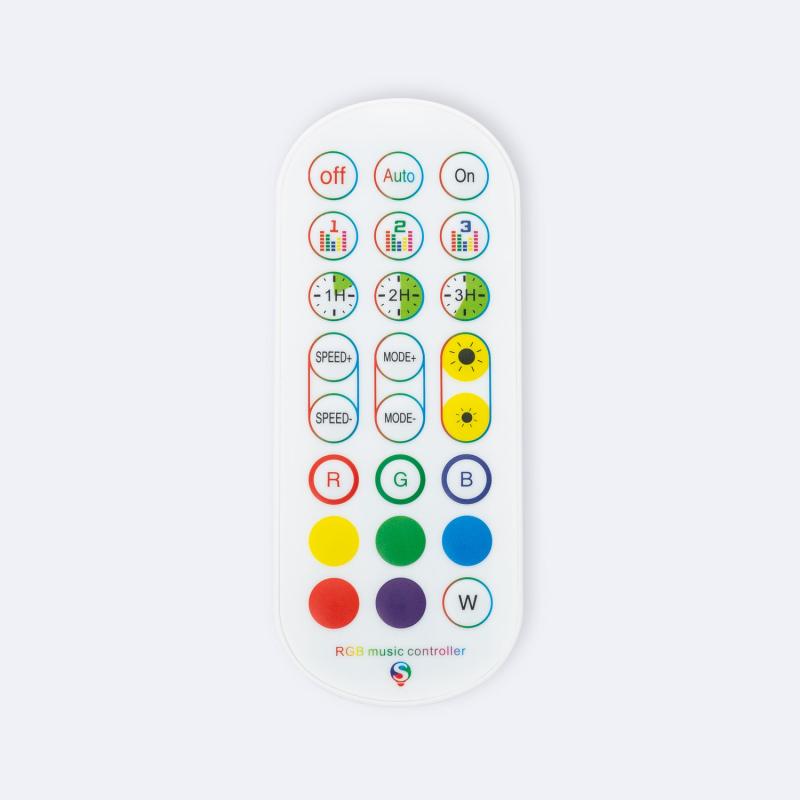 Controlador Regulador Tuya WiFi Tira LED RGB Digital SPI 5-24V DC Con Mando IR y control Musical