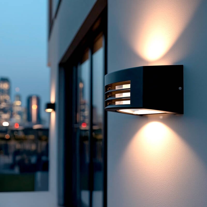 Aplique de Pared Exterior de Aluminio Riva