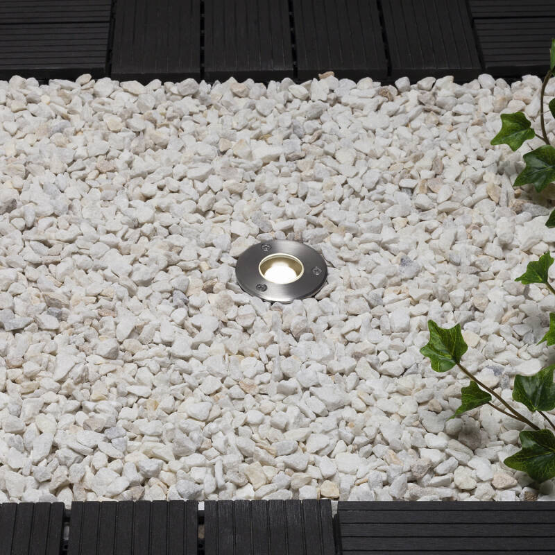 Foco Exterior LED 3W Empotrable Suelo Inox Nebule