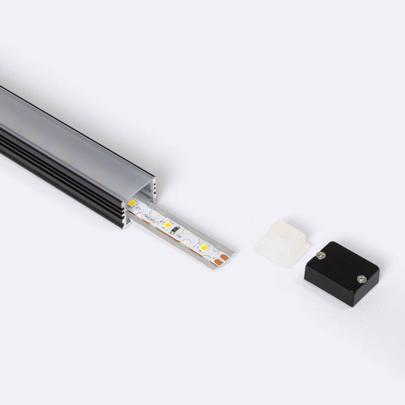 Perfil Aluminio Estanco IP65 Superficie 2m para Tira LED hasta 10 mm