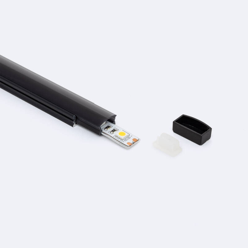 Perfil Aluminio Estanco IP65 Superficie 2m para Tira LED hasta 8 mm
