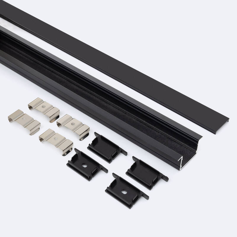Perfil Aluminio Empotrable para Tiras LED hasta 25 mm