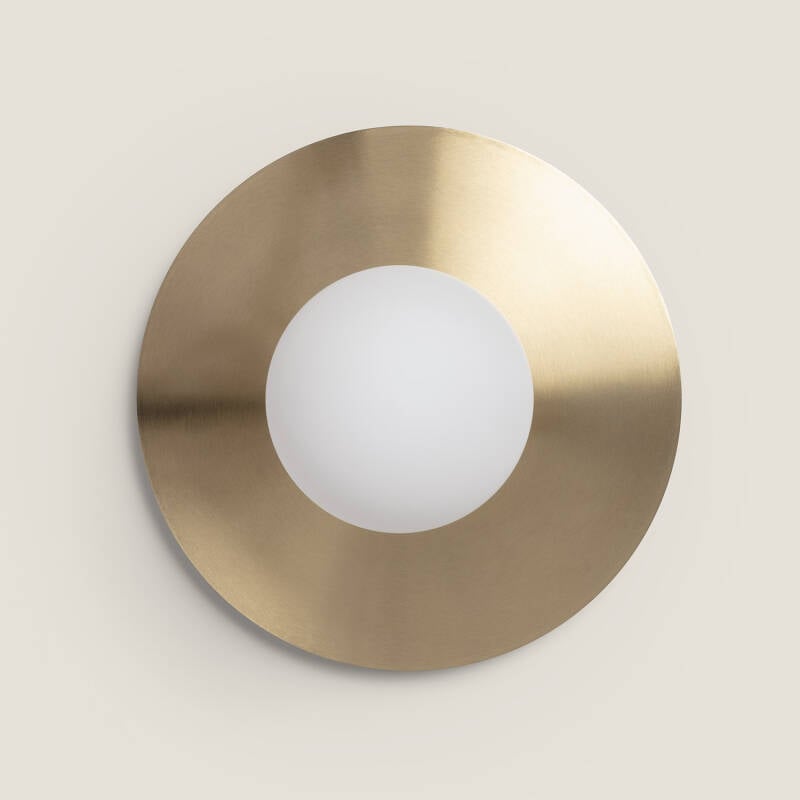 Plafón de Techo Metal y Cristal Moonlight Brass