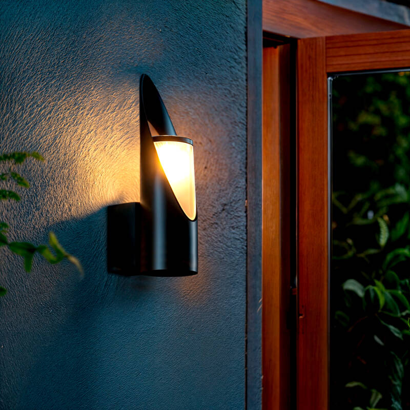 Aplique de Pared Exterior Aluminio Oblong