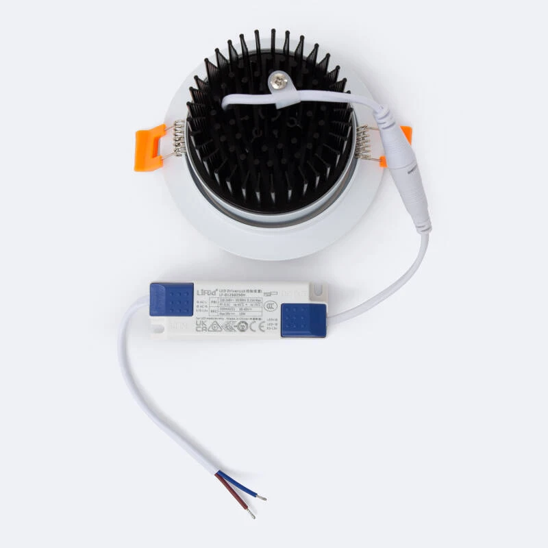 Foco Downlight LED 12W Circular COB CRI90 Corte Ø 90 mm