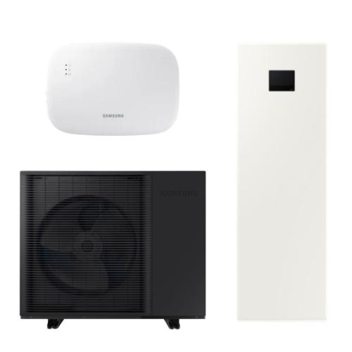 Bomba de Calor Aerotermia Bibloc 12kW EHS MONO R290 Samsung (sin bomba) con Climatehub 200L 2 Zonas y Wi-Fi