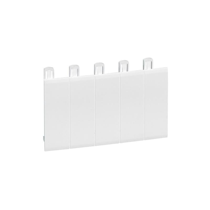Obturador 5 Módulos para Cubrebornas EKINOXE RAL 9003 LEGRAND 001660