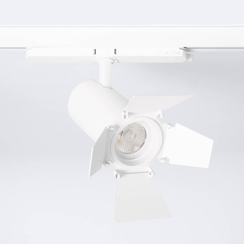 Foco Carril LED Trifásico 30W Fasano Cinema CCT Seleccionable Regulable DALI Blanco