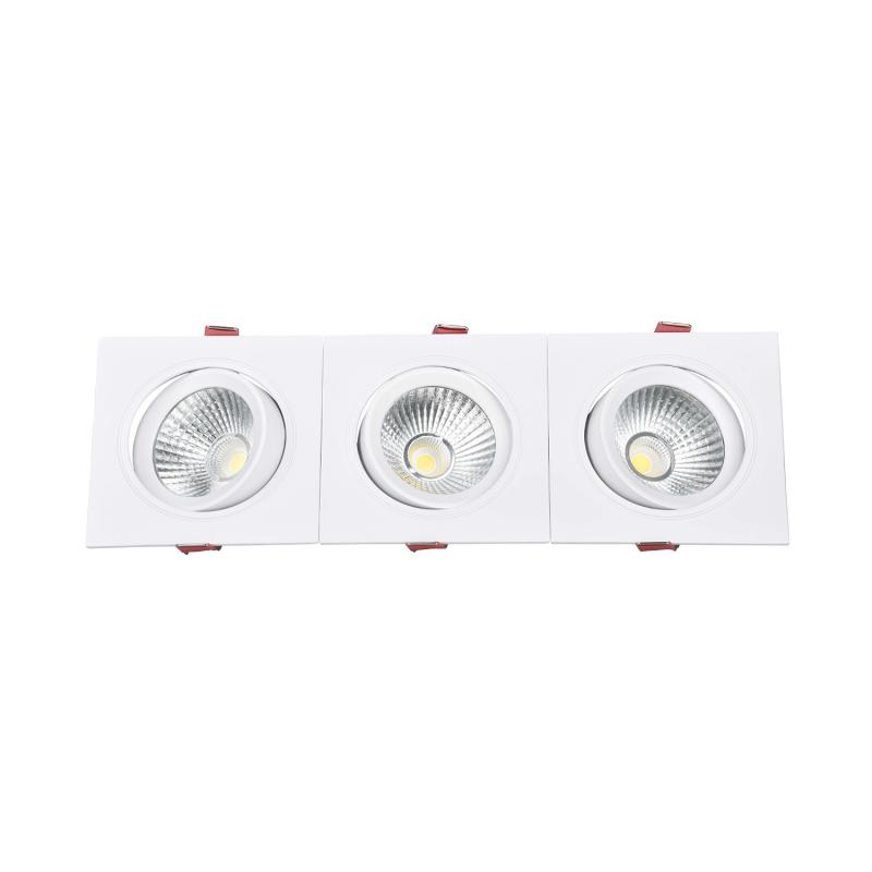 Foco Downlight LED 15W Rectangular Madison Corte 255x75 mm
