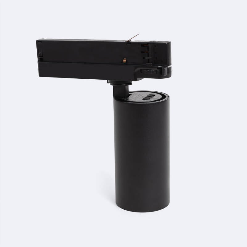 Foco Carril LED Trifásico 20W Fasano Regulable Negro