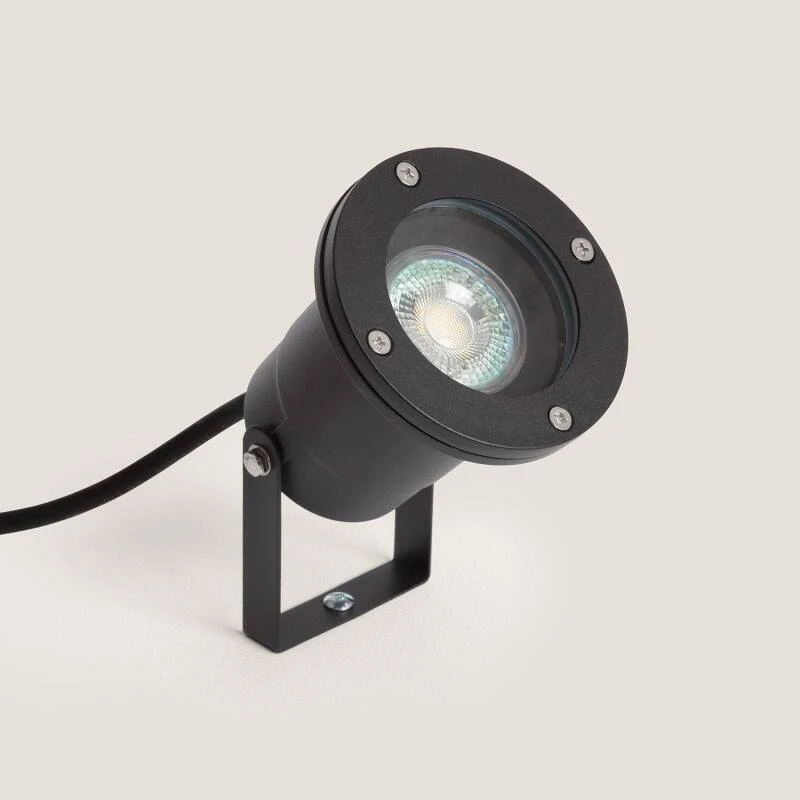 Foco Exterior GU10 Aluminio con Pincho Faro