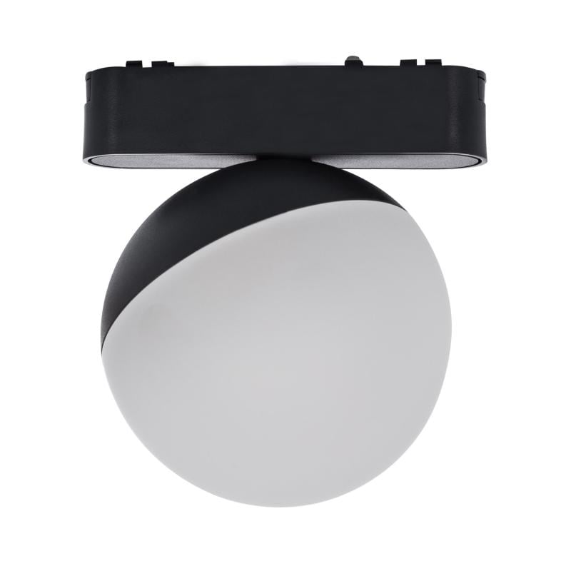 Foco Carril LED Magnético 25mm SuperSlim 10W 48V Negro Ø100 mm