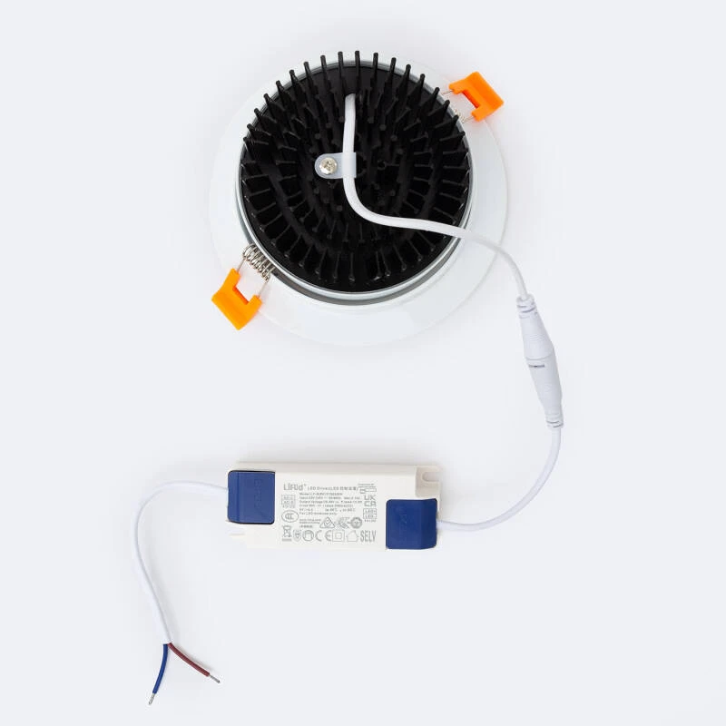 Foco Downlight LED 15W Circular COB CRI90 Corte Ø 113 mm