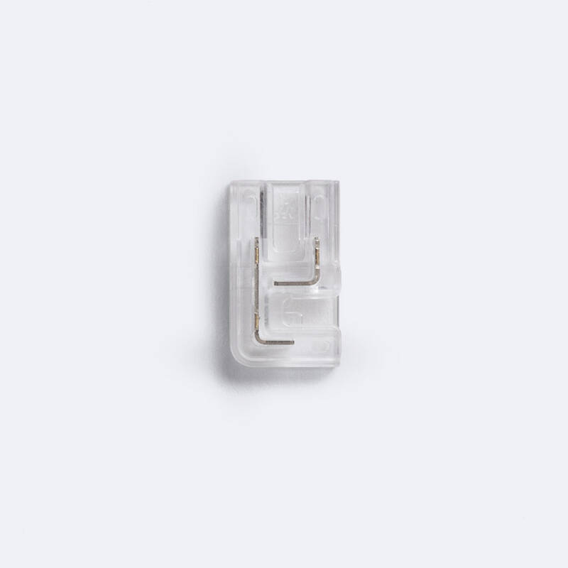 Conector Hipopótamo esquina para Tira LED 12/24V DC SMD y COB IP20 Ancho 8mm