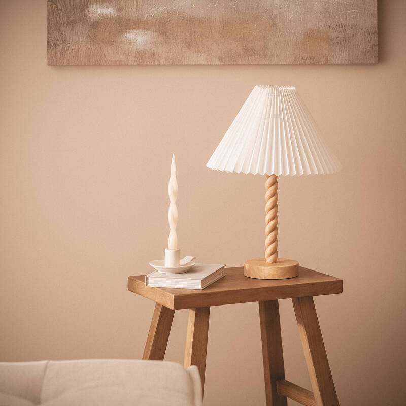 Lámpara de Mesa Madera Moorea