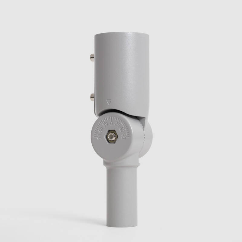 Brazo de Columna Direccionable 90º Ø44 mm para Luminarias de Alumbrado Público Gris