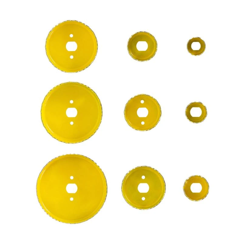 Corona Perforadora para Downlight con Recoge Polvo Varios Diámetros