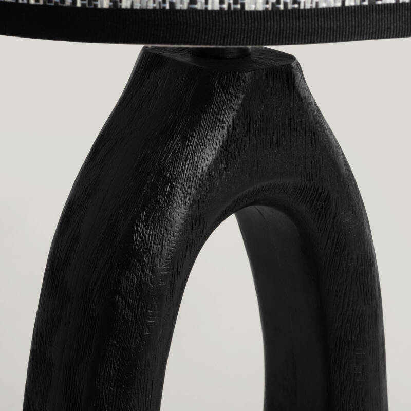 Lámpara de Mesa Madera Black Darshan ILUZZIA