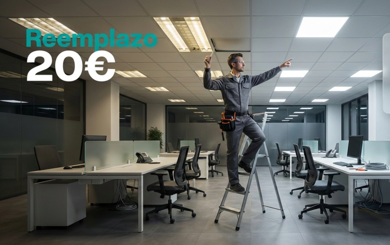 Sustitución a Panel LED 595x595 – Instalación Profesional 20€