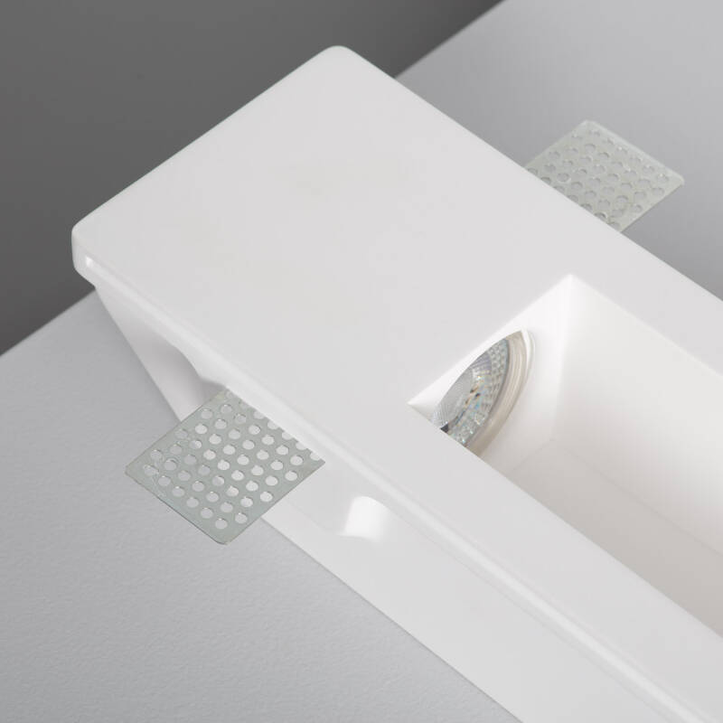 Aplique de Pared Integración Escayola/Pladur para Bombilla LED GU10 / GU5.3 Corte 353x103 mm