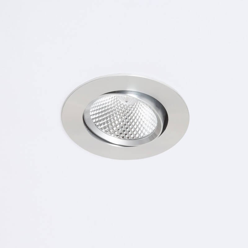 Foco Downlight LED 7W Circular COB CRI90 Corte Ø 70 mm Silver