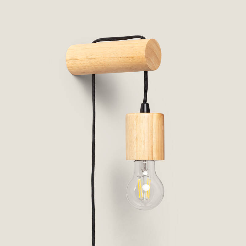 Lámpara de Pared de Madera Torse