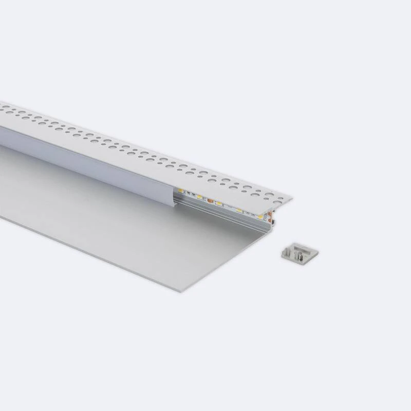 Perfil Aluminio Integración en Escayola/Pladur para Tiras LED hasta 12 mm