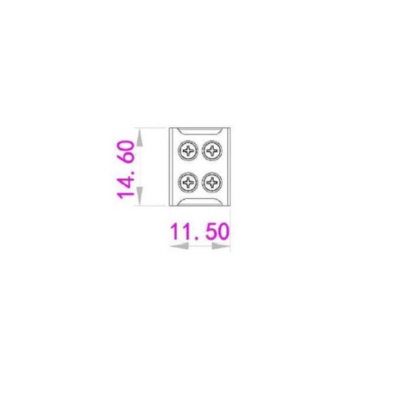 Conector Tira LED 12/24V DC para Unión con Tornillo