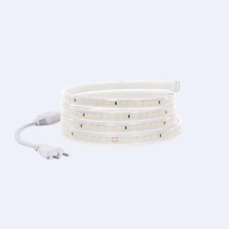 Tira LED Regulable 220V SMD 120 LED/m Blanco Neutro 8.5W/m 850lm/m Ancho 12mm Corte 20cm IP65 a Medida