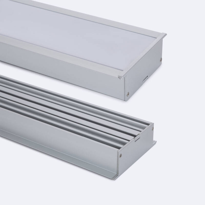 Perfil Aluminio Empotrable XL para Tiras LED hasta 60mm