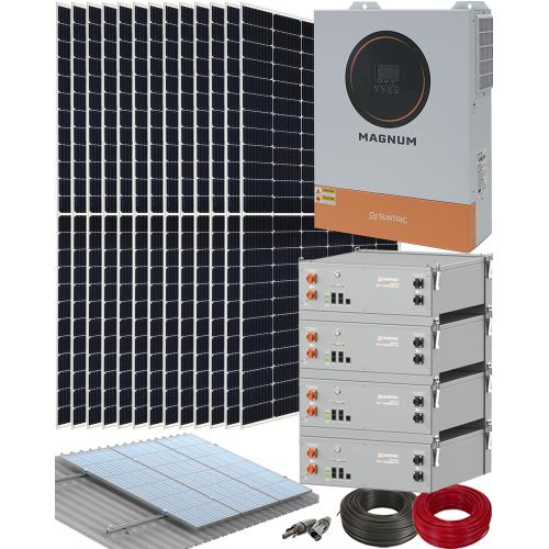 Kit Solar Aislada 11000W 48V Suntaic Magnum con Baterías de Litio Suntaic 20kWh